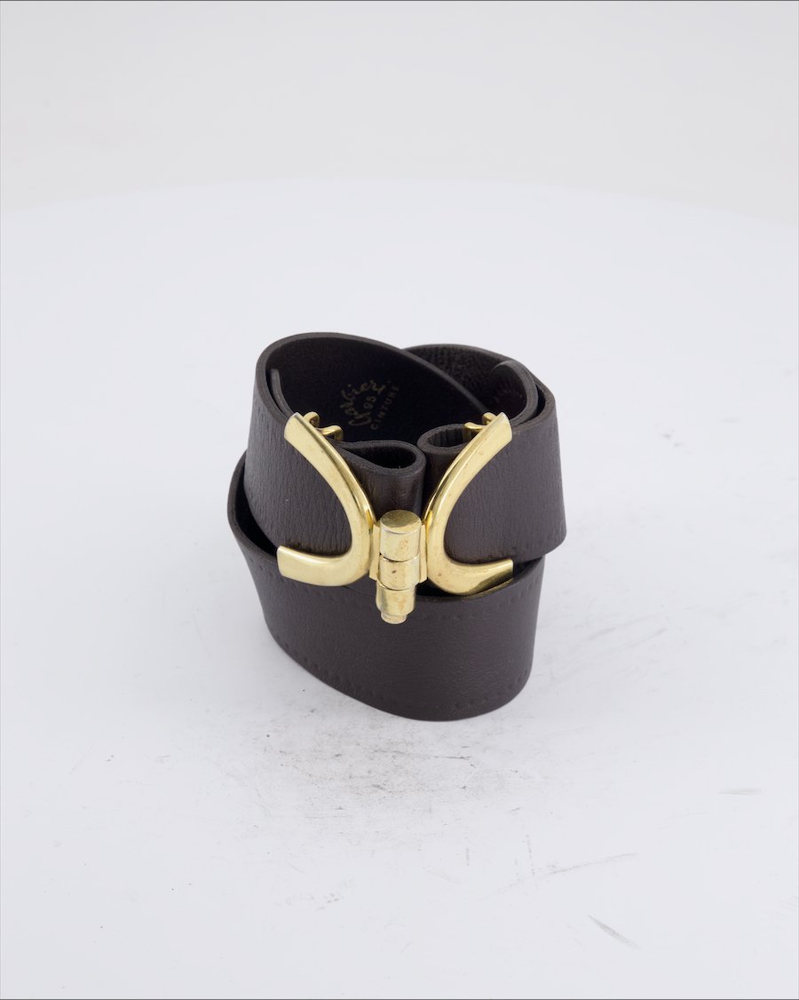 Maria Bacchiani Belt Leather Brown