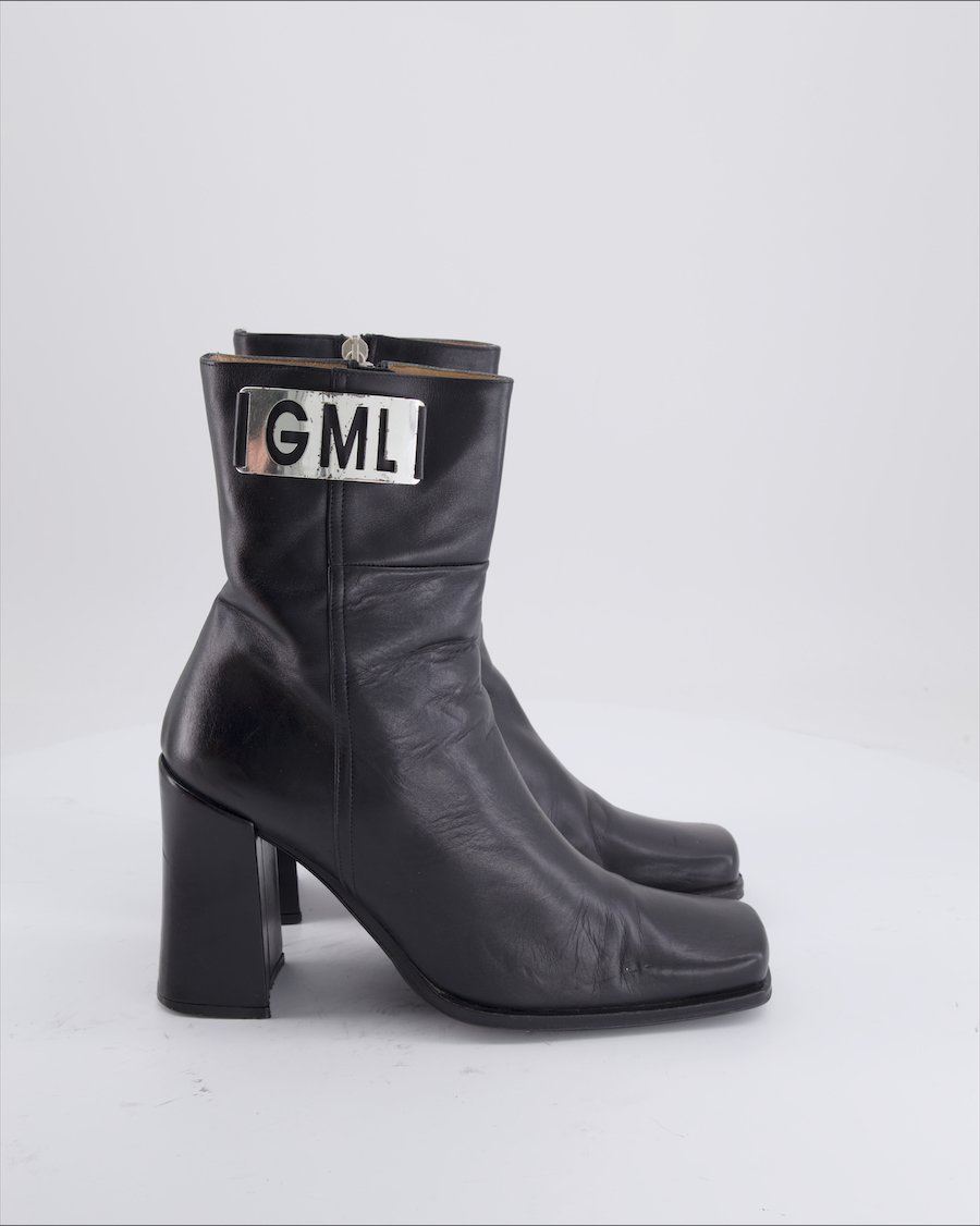 Gianmarco Lorenzi Ankle Boots Leather Black Eu 38.5