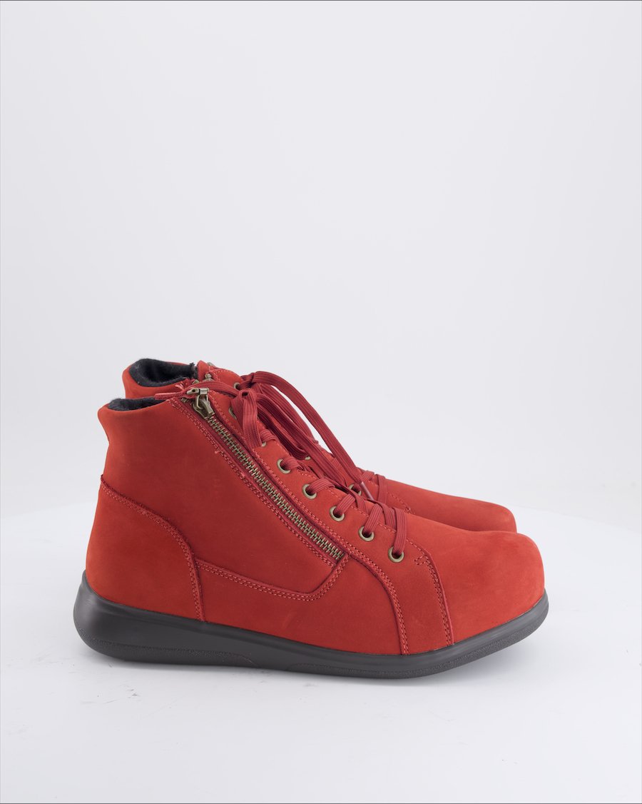 Helvesko Trainers Leather Red