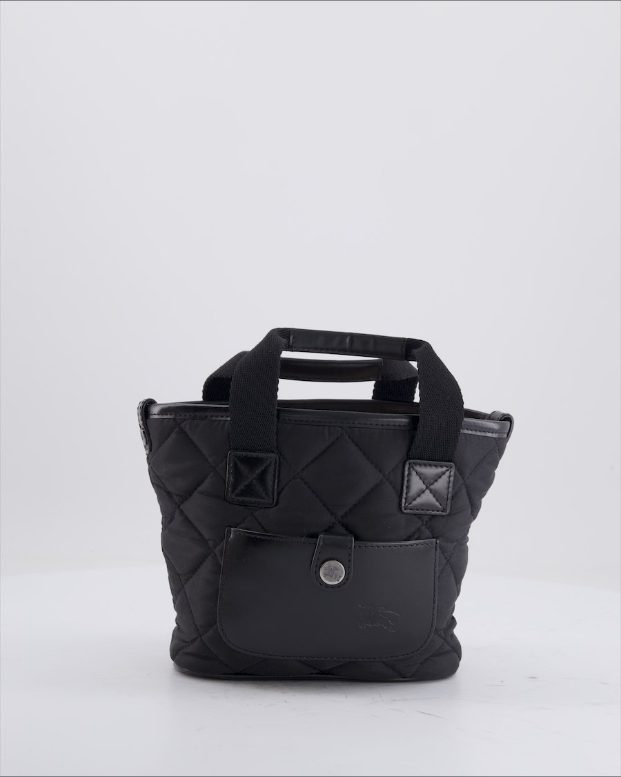 Burberry Handbag Cloth Black