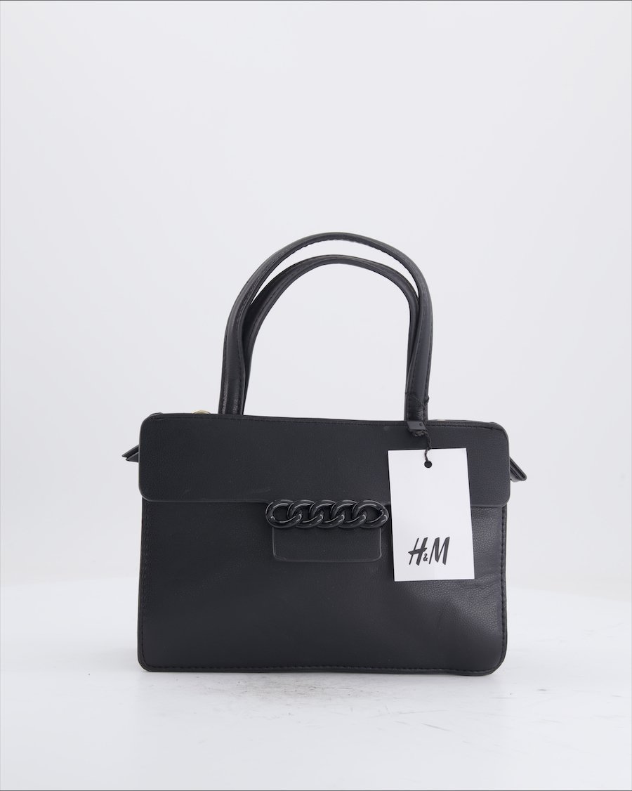 H&M Handbag Polyurethane Black