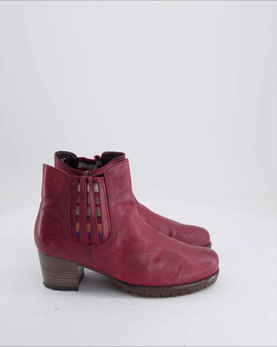 Paul Green Ankle Boots Leather Red Eu 39