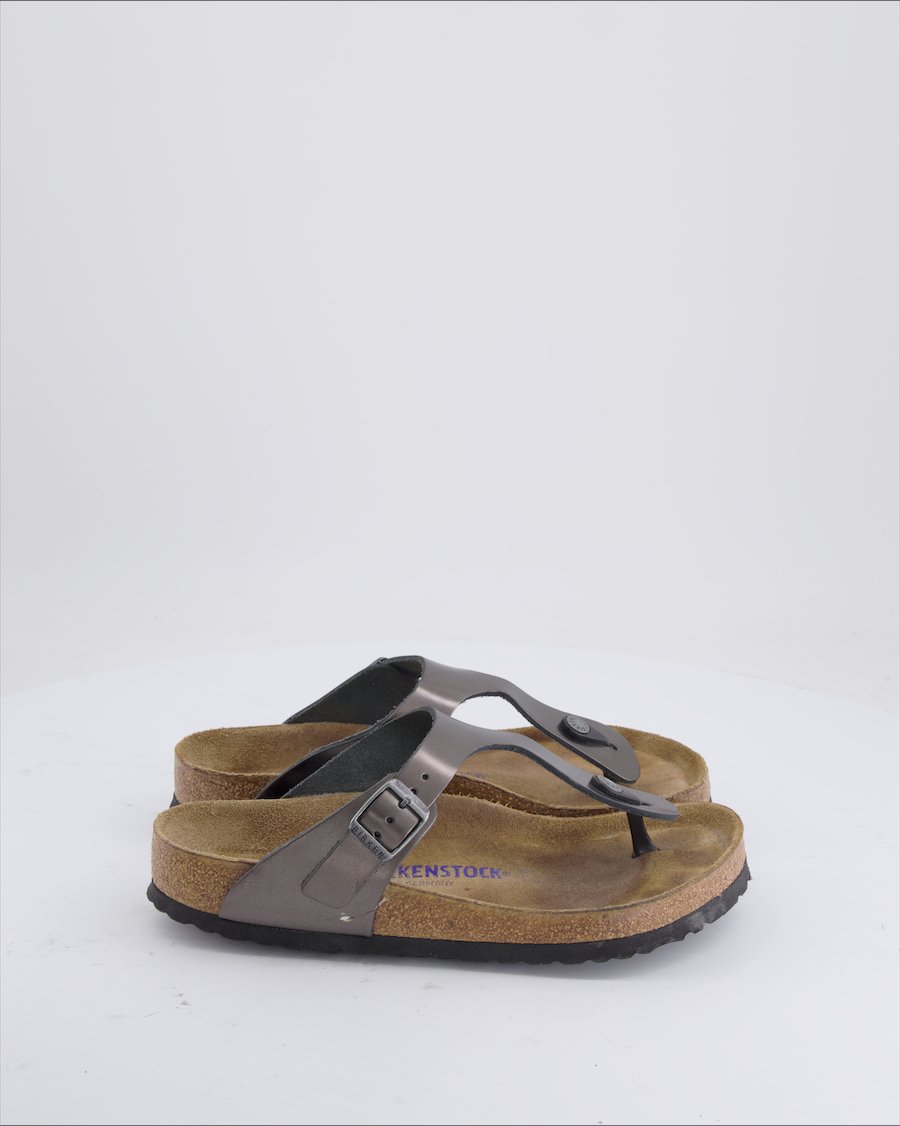 Birkenstock Sandals Leather Metallic Eu 39
