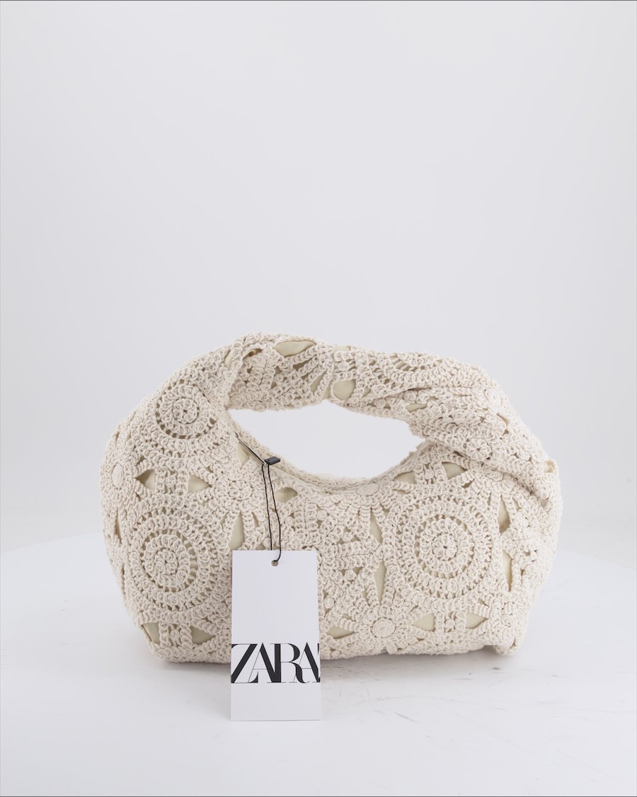 Zara Handbag Cloth White