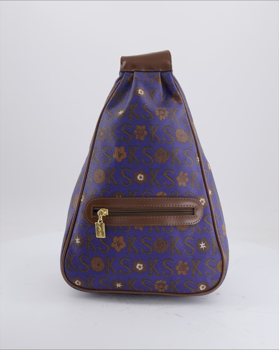 Ken Scott Backpack Leather Blue