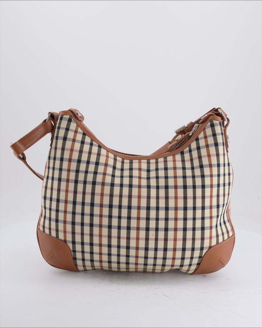 Daks Shoulder Bag Leather Beige