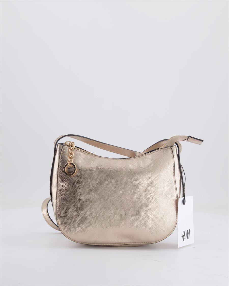 H&M Crossbody Bag Polyurethane Gold