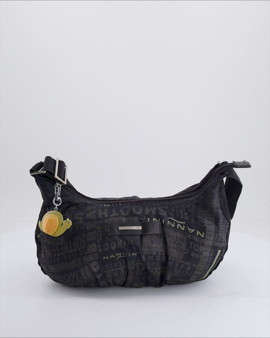 Nannini Shoulder Bag Cloth Black