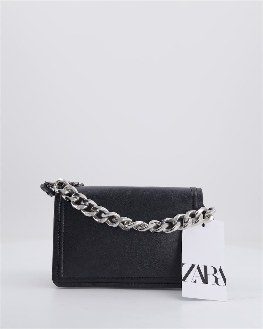 Zara Crossbody Bag Polyurethane Black