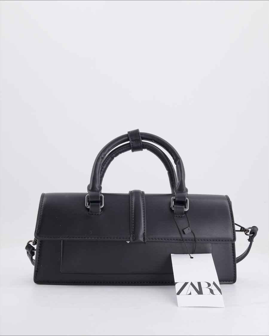 Zara Crossbody Bag Polyurethane Black