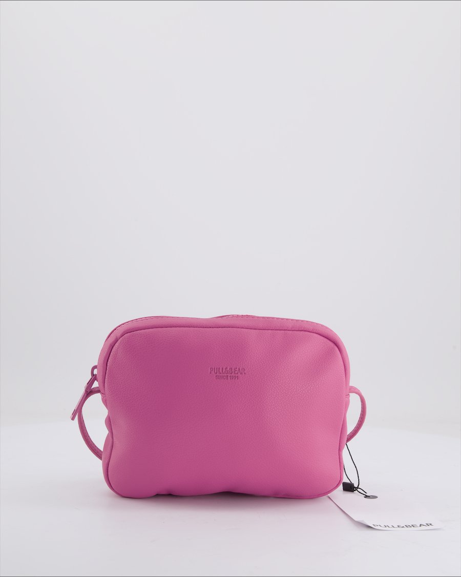 Pull&Bear Crossbody Bag Polyurethane Magenta