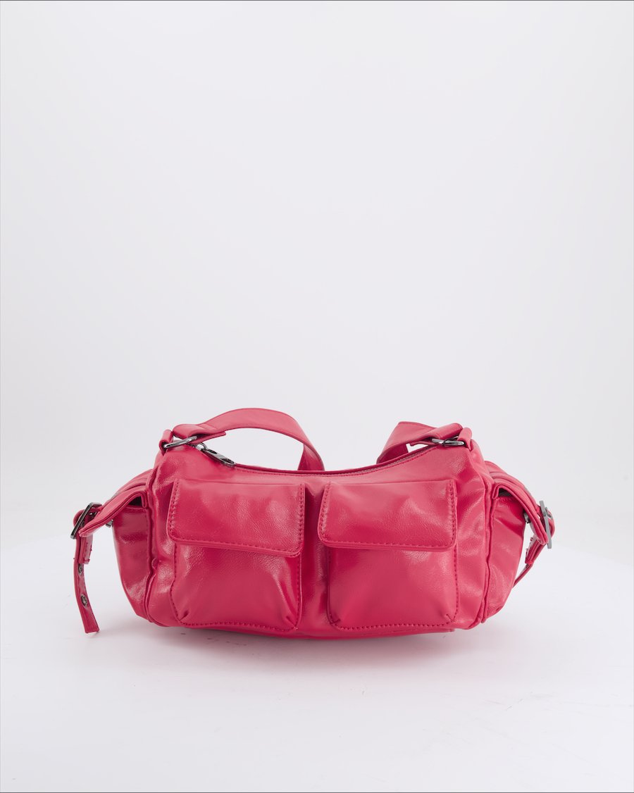 Bershka Shoulder Bag Polyurethane Black