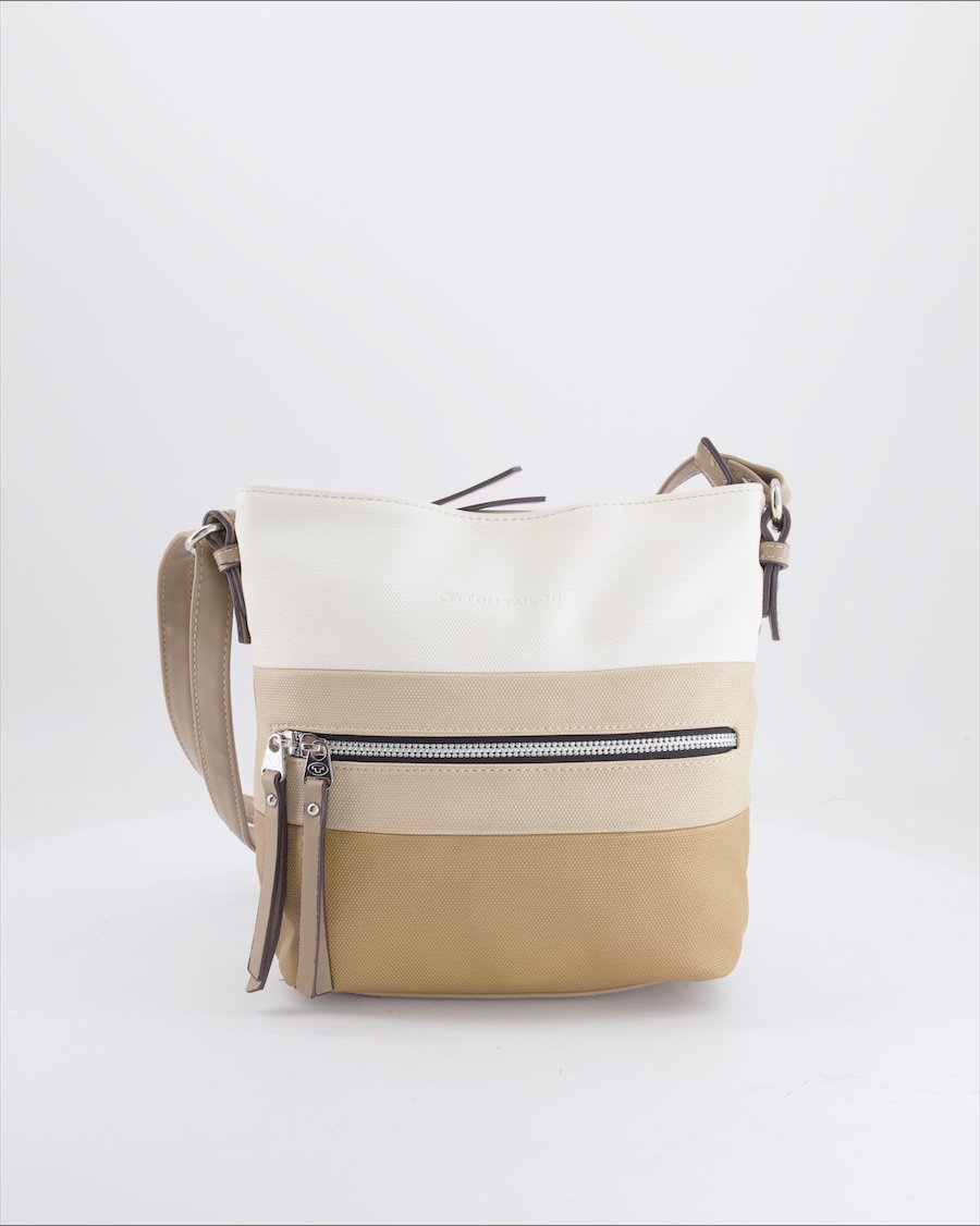 Tom Tailor Crossbody bag Leather Ecru