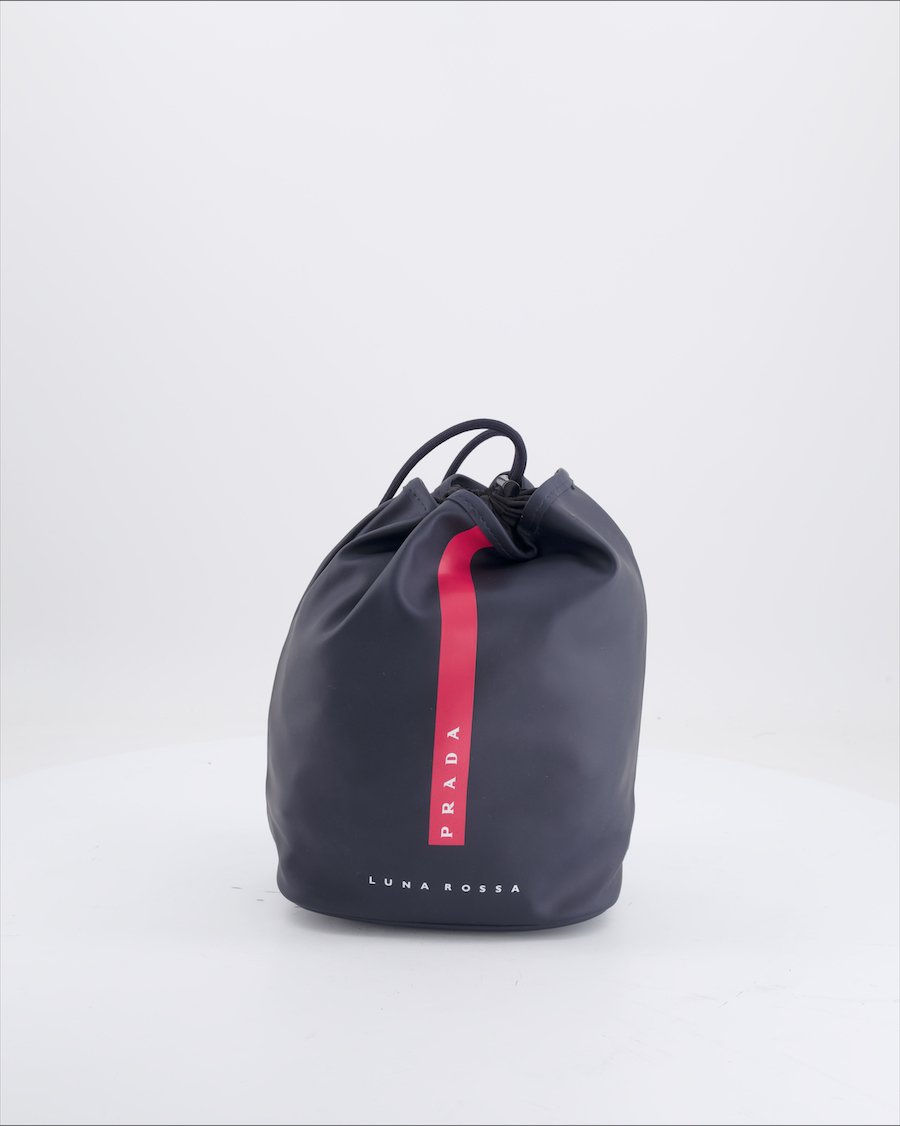 Prada Luna Rossa Handbag Polyester Blue