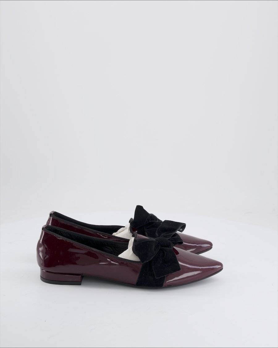 Clodette Ballet Flats Leather Burgundy EU 38
