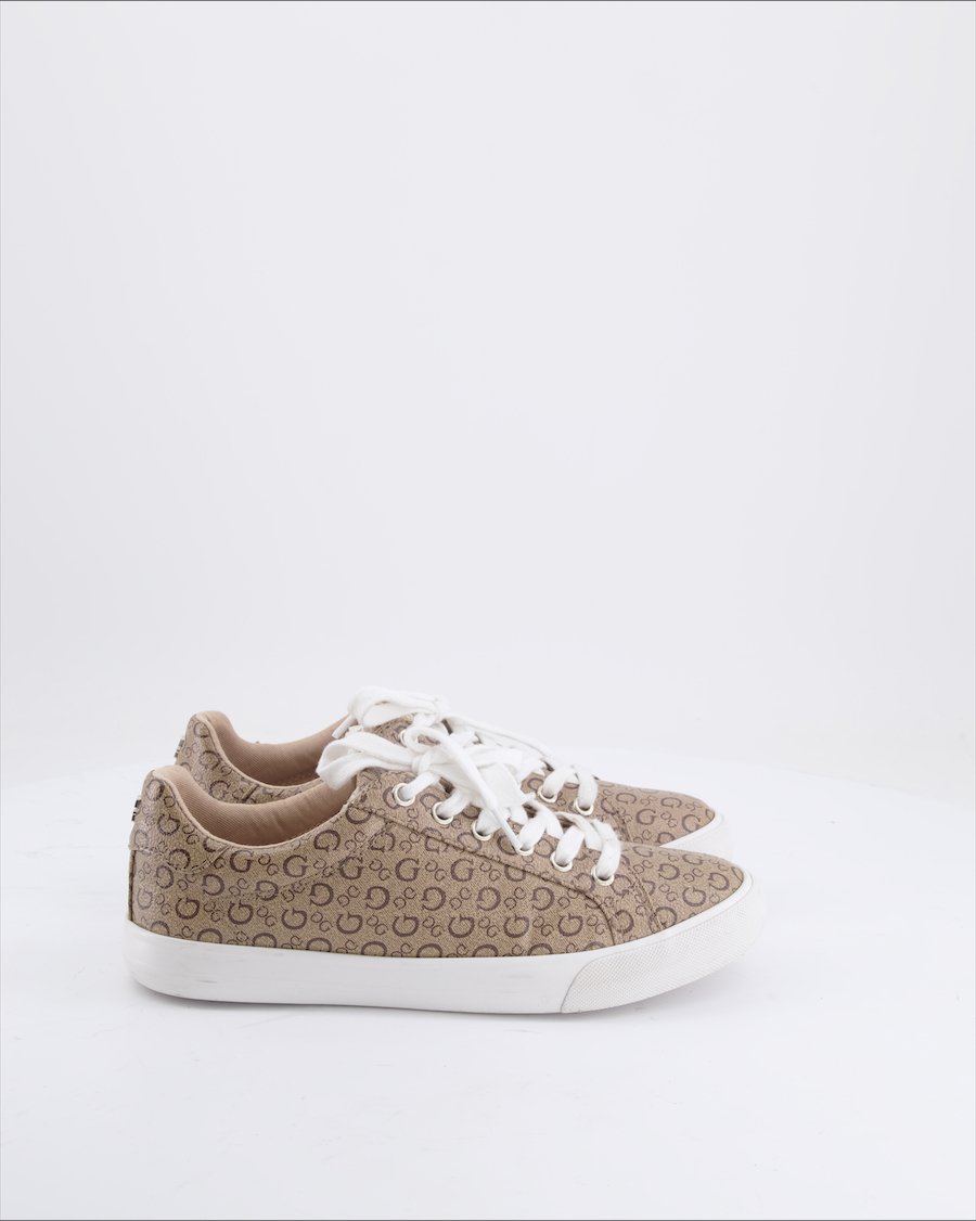Guess Trainers Leather Brown EU 38