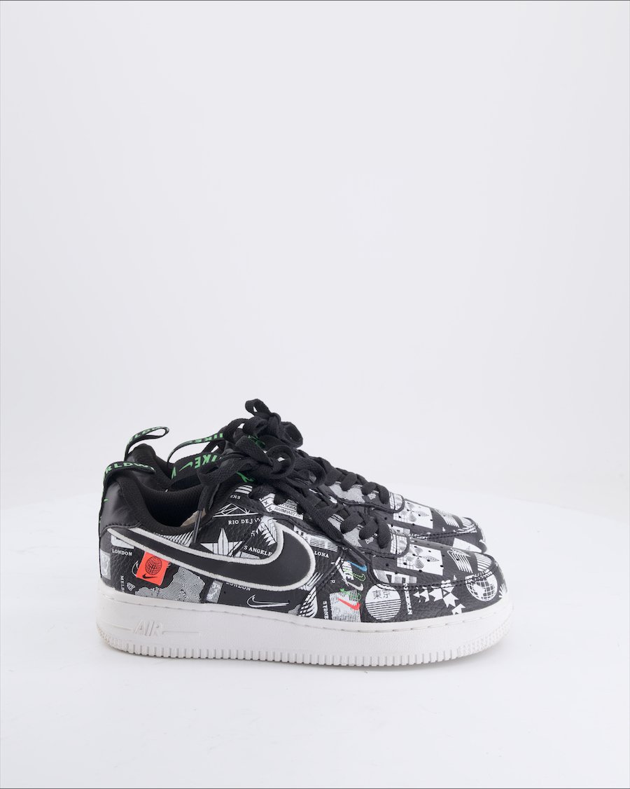 Nike Trainers Leather Black EU 38