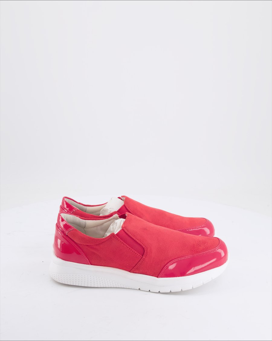 Bama Flats Suede Red EU 38