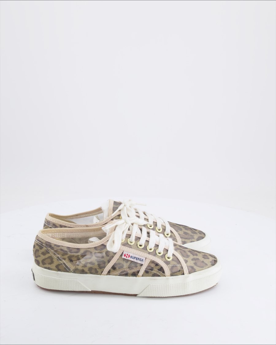 Superga Trainers Leather Brown EU 40