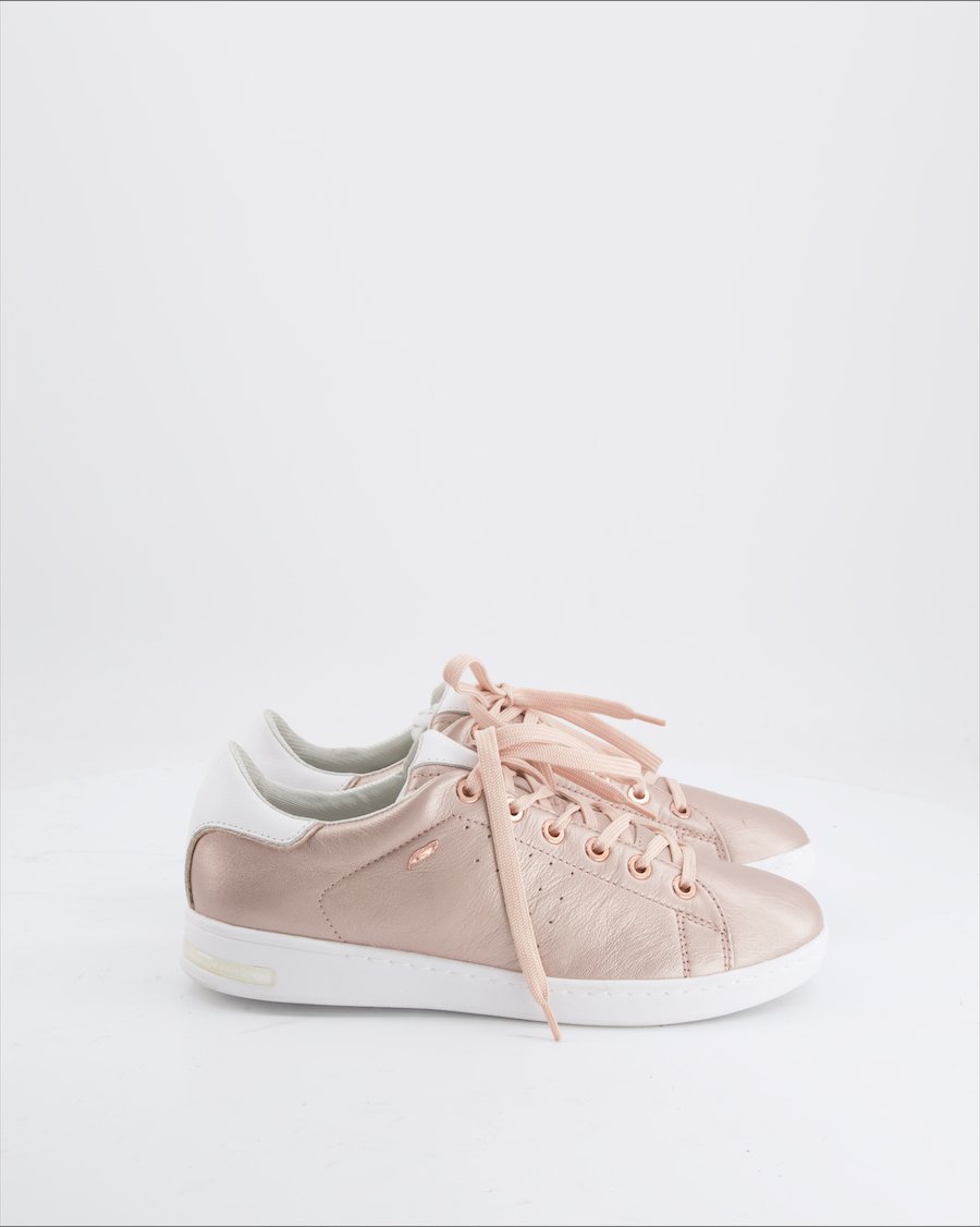 Geox Trainers Leather Rose Gold EU 38