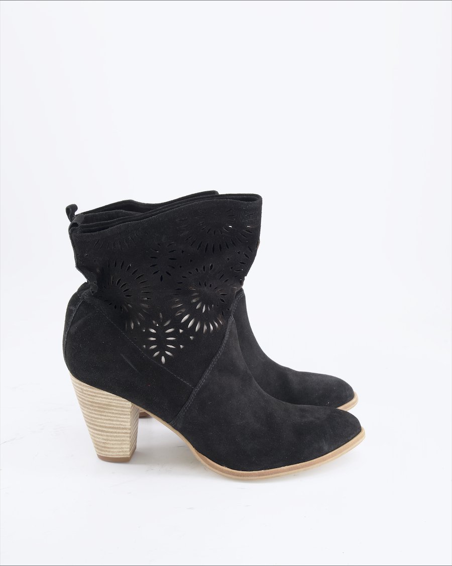 Pier One Ankle Boots Suede Black EU 41