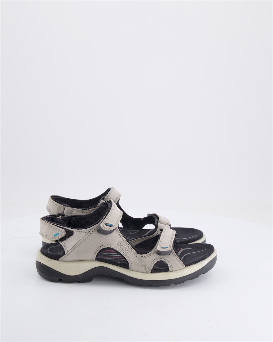 Ecco Sandals Leather Grey EU 39
