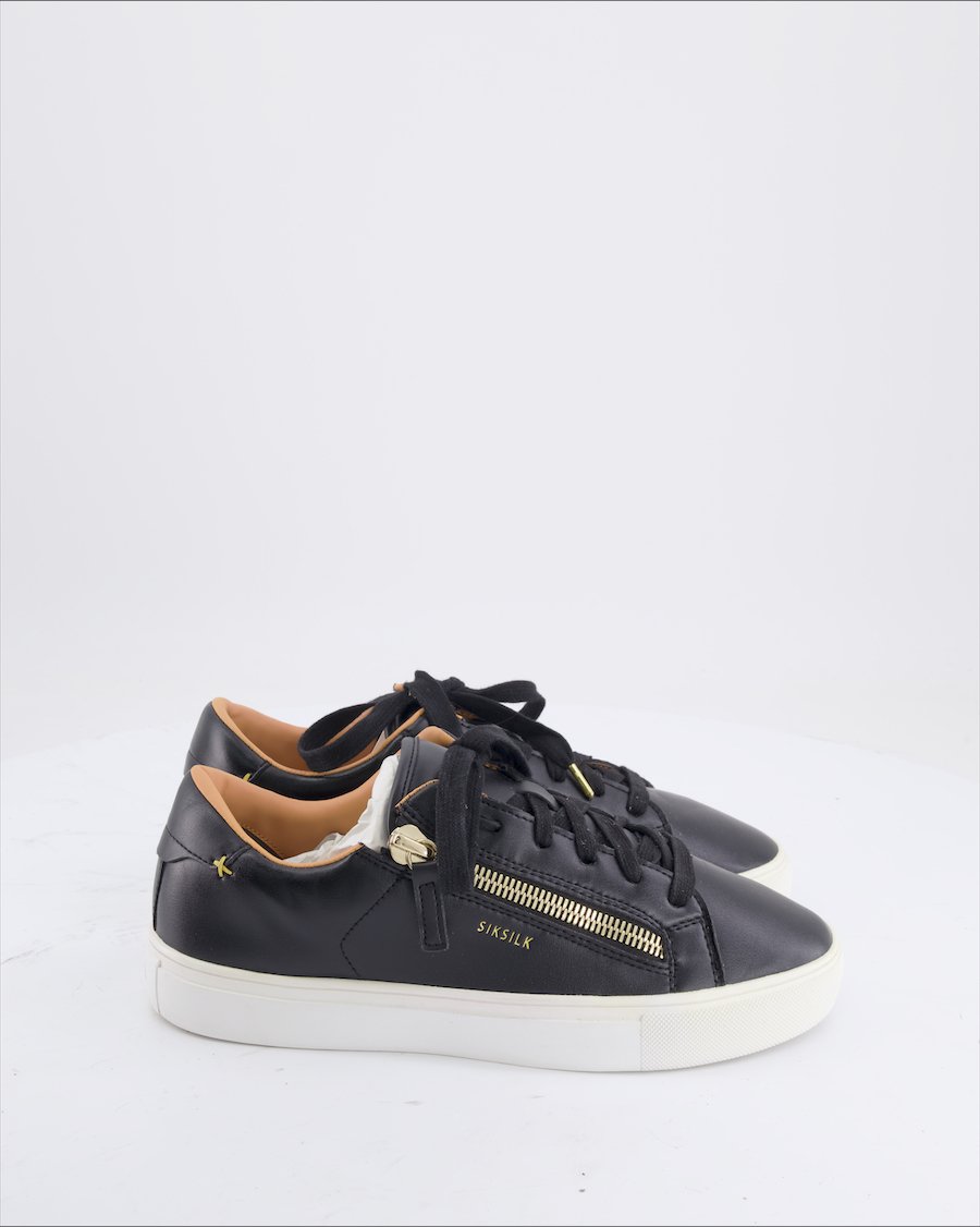 SikSilk Trainers Leather Black EU 40.5