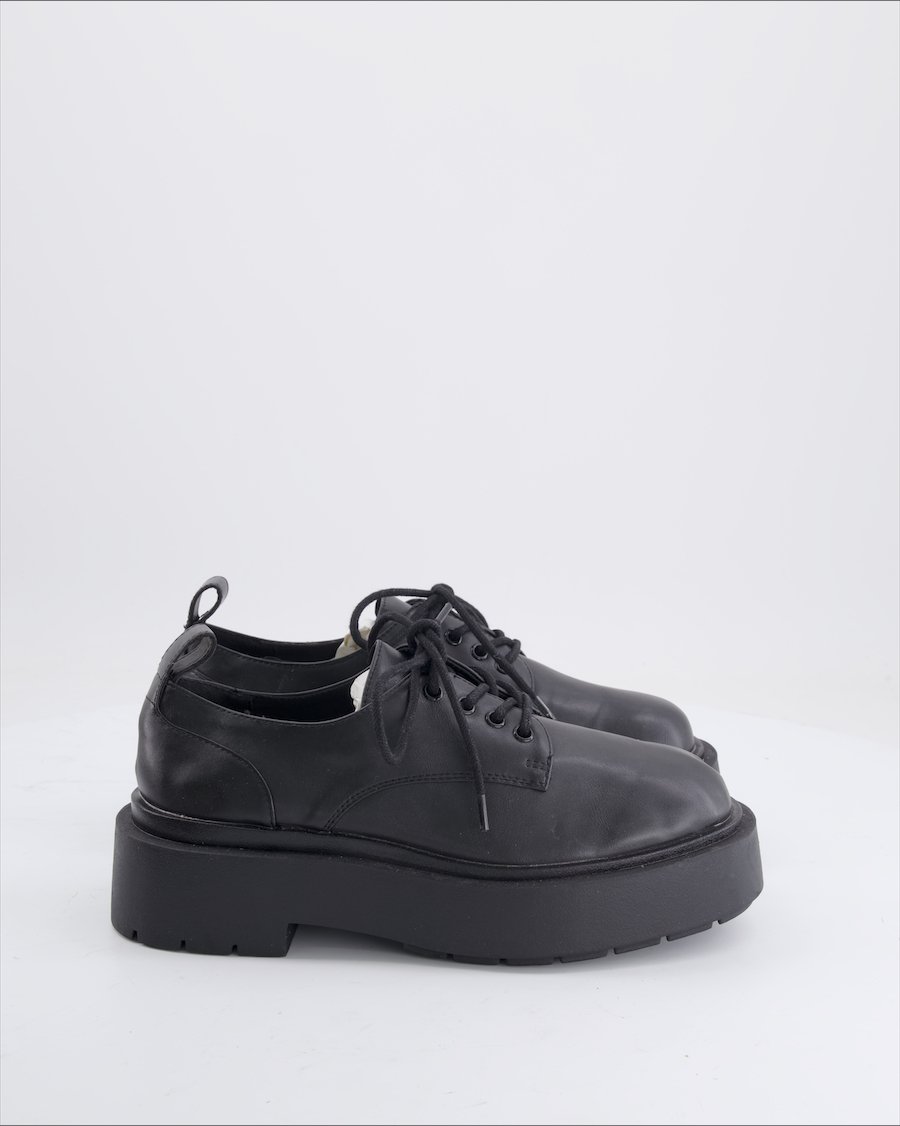 H&M Lace up Leather Black EU 38