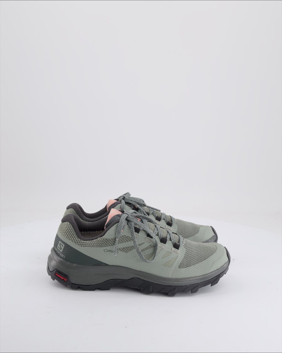 Salomon Trainers Leather Khaki EU 37.5
