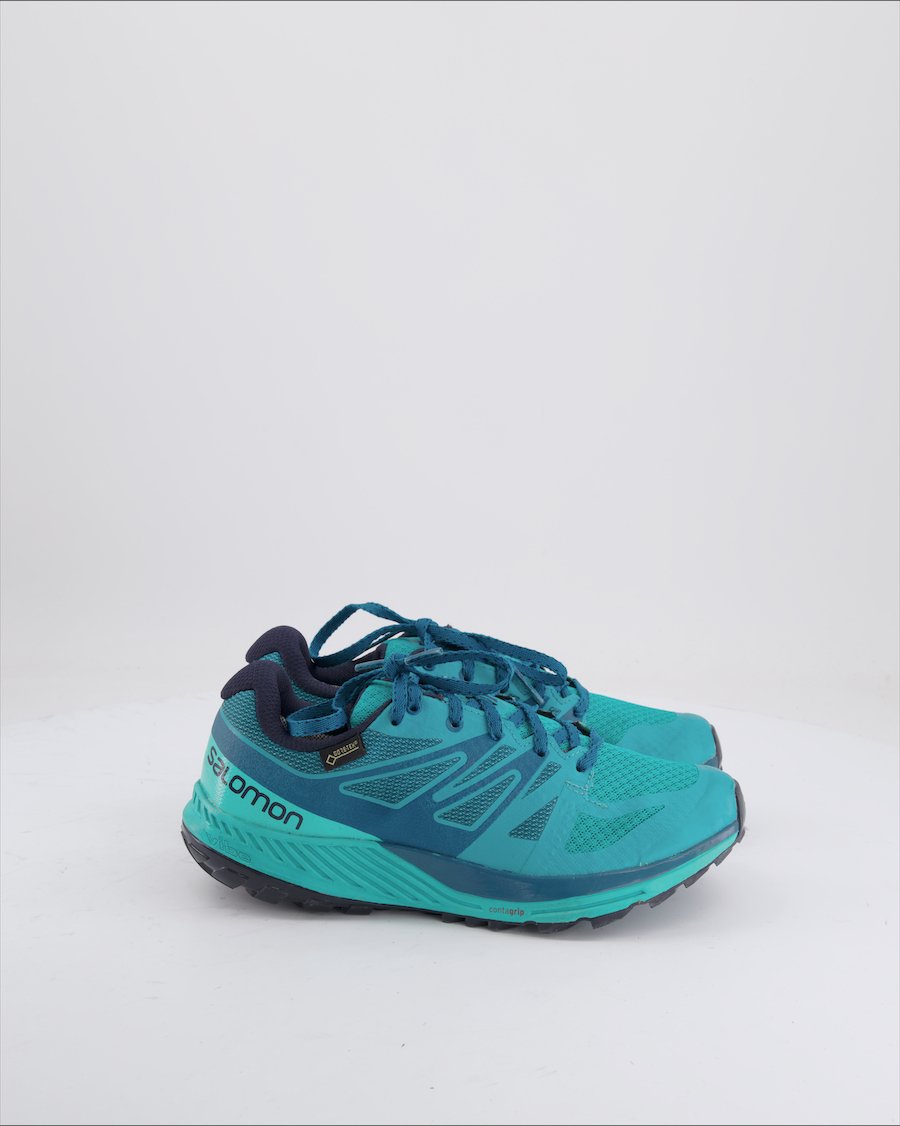 Salomon Trainers Leather Turquoise EU 36.5