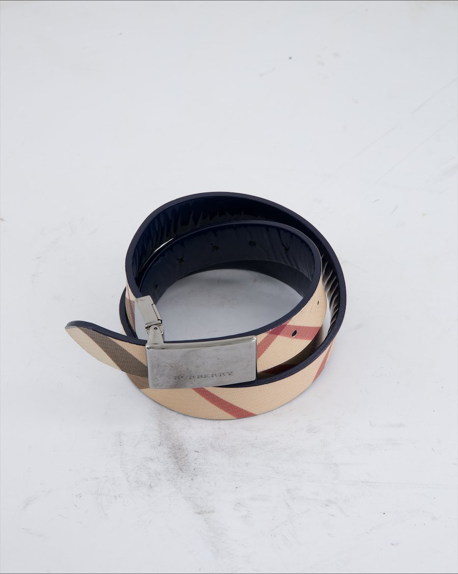 Burberry Belts Leather Beige