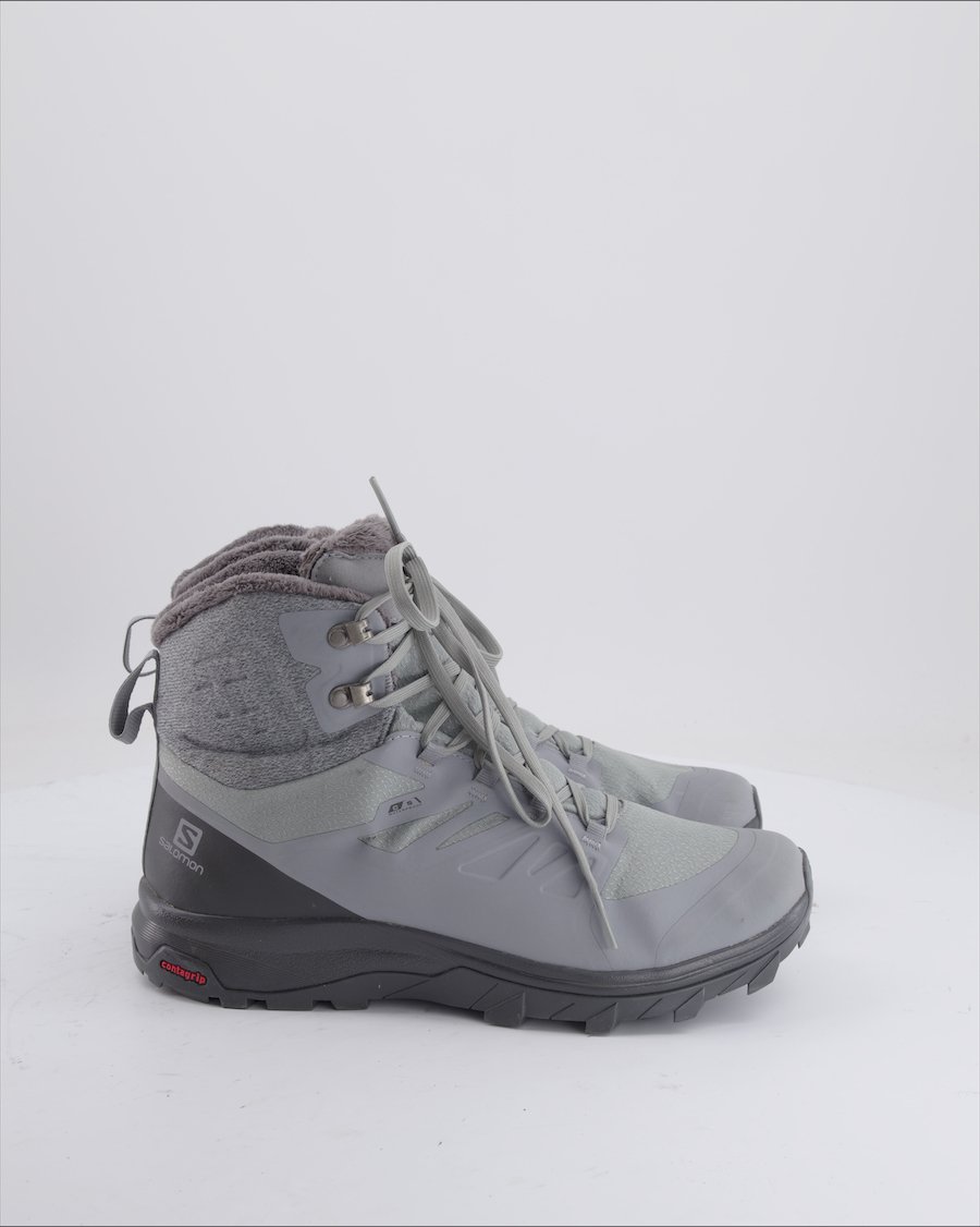 Salomon Ankle Boots Leather Grey EU 40.5