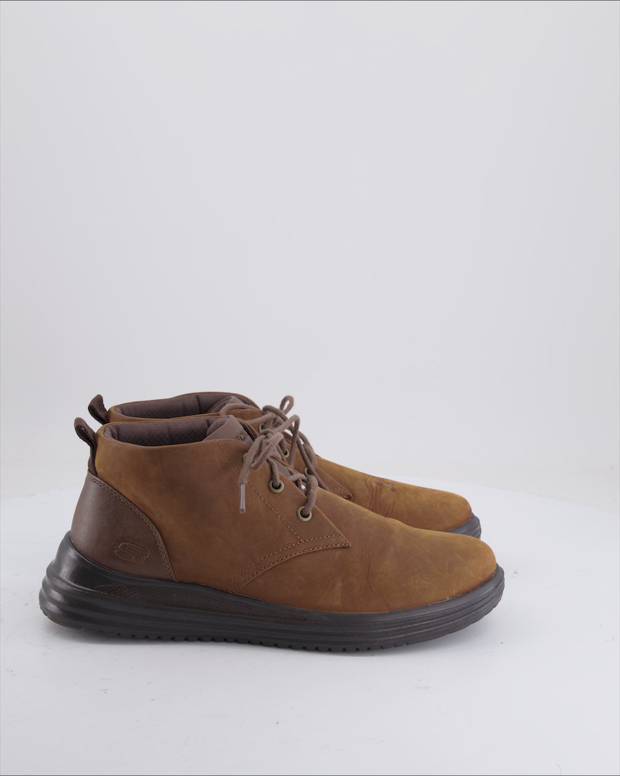 Skechers Trainers High Leather Brown Eu 42