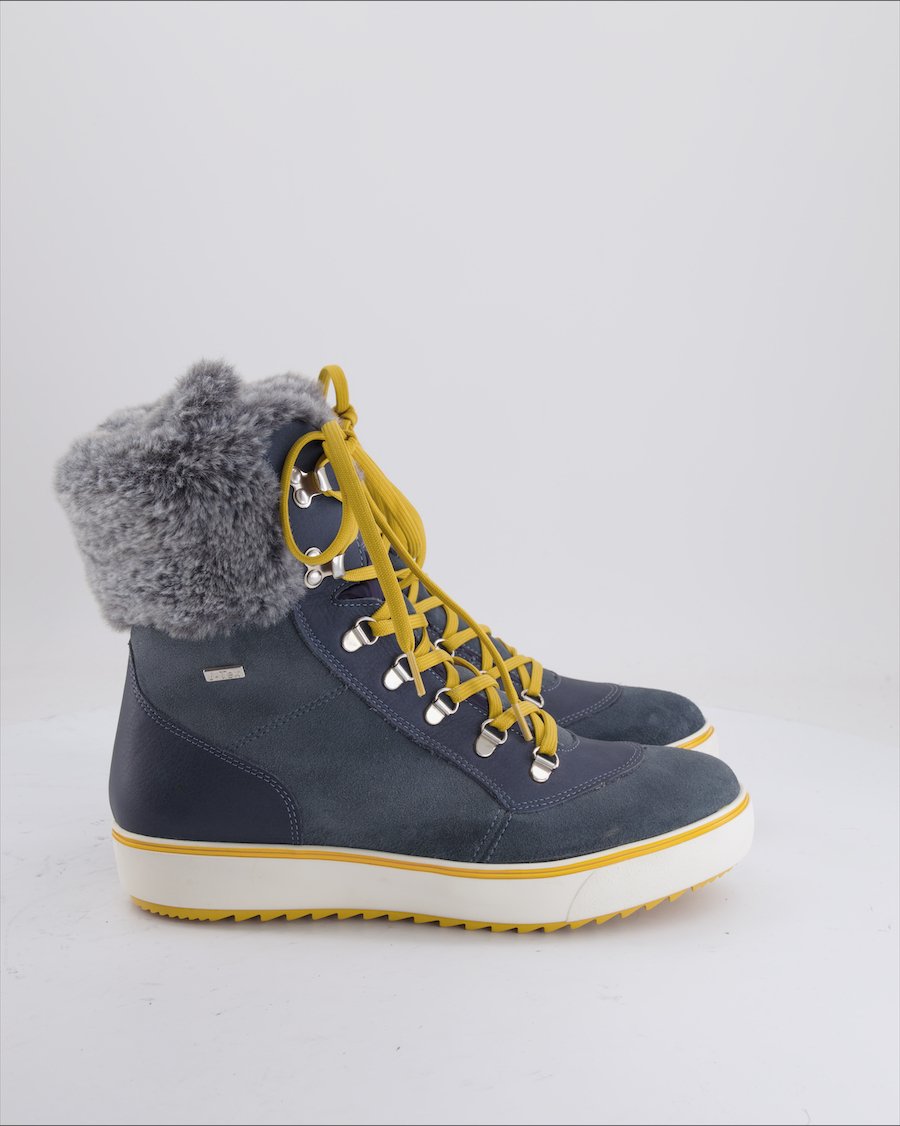 Unbranded Ankle Boots Leather Blue Eu 42