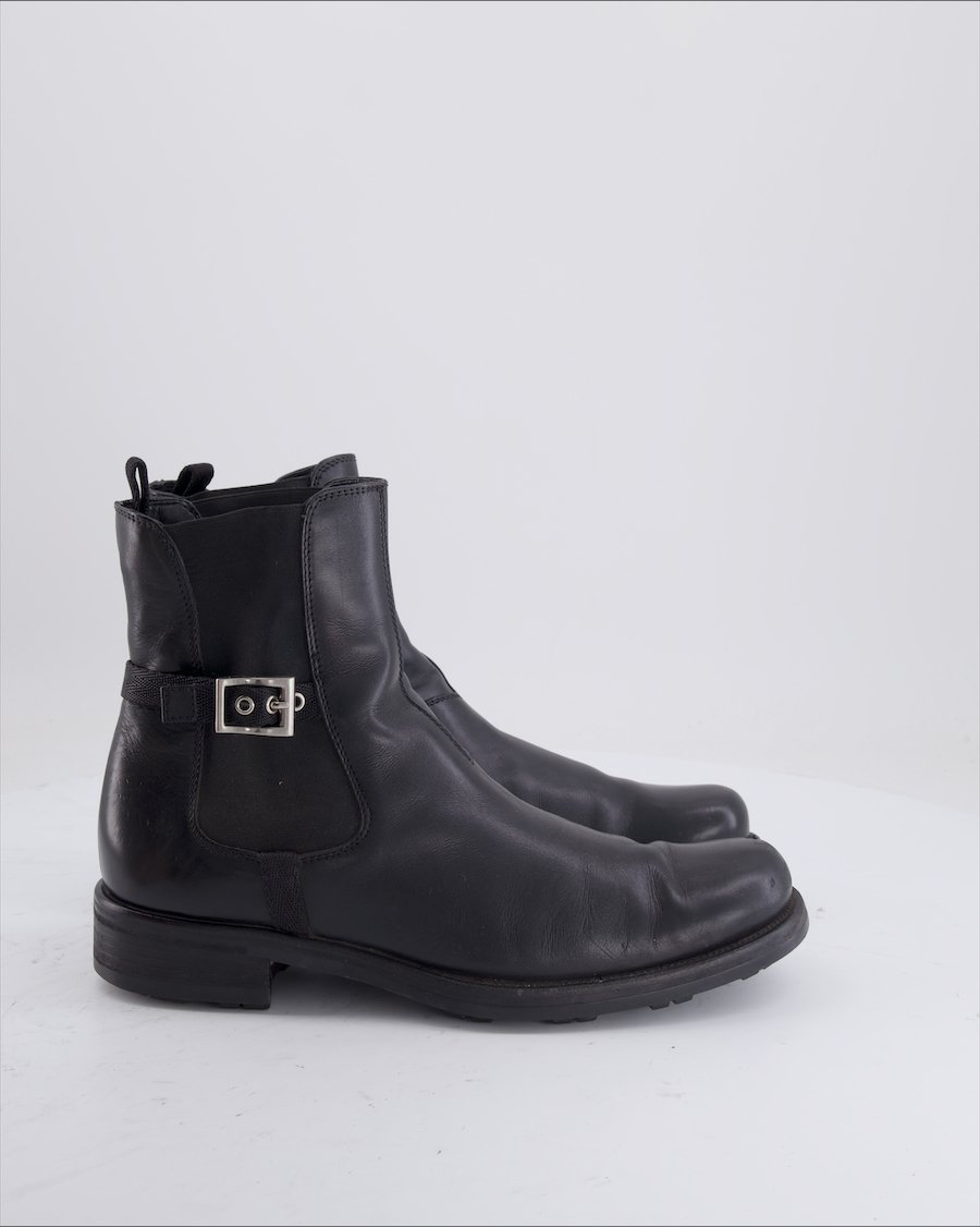Prada Ankle Boots Leather Black Eu 39