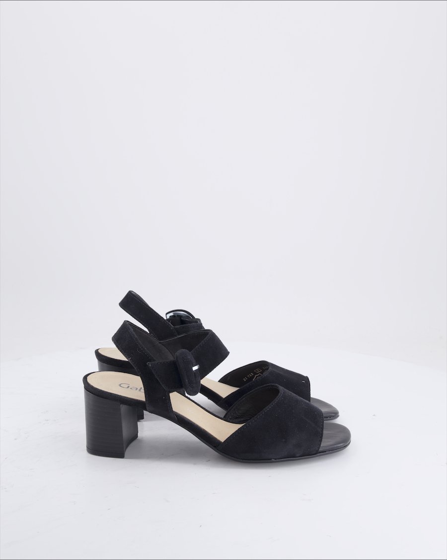 Gabor Heels Suede Black Eu 39