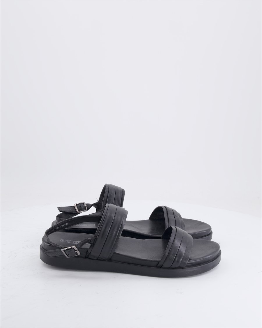 5TH Avenue Sandals Leather Black Eu 41