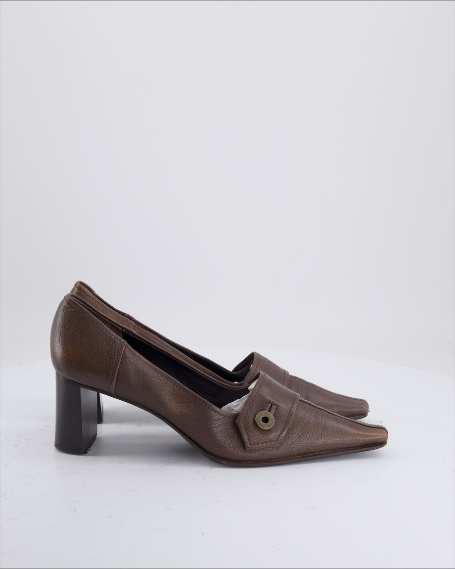 Miu Miu Heels Leather Brown Eu 41.5