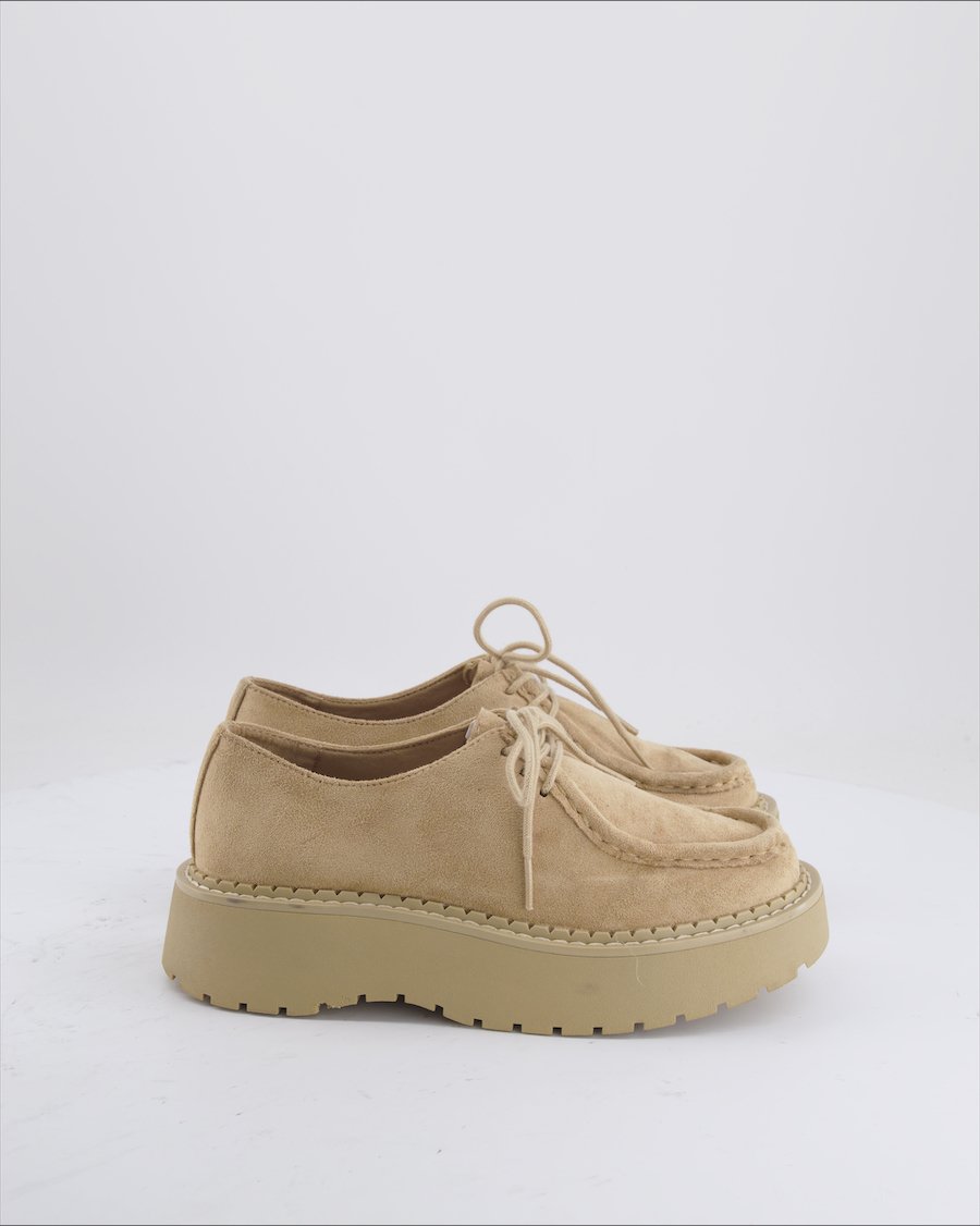 Bershka Lace Ups Suede Camel Eu 36