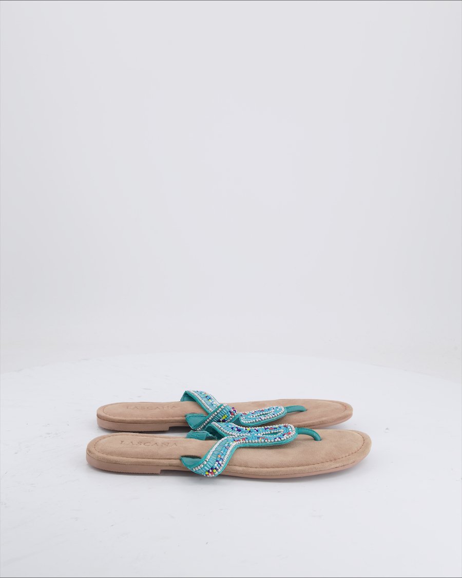Lascana Sandals Leather Turquoise Eu 38