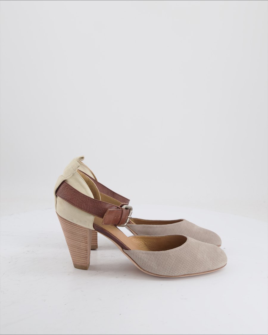 Alberto Fermani Heels Suede Brown Eu 41