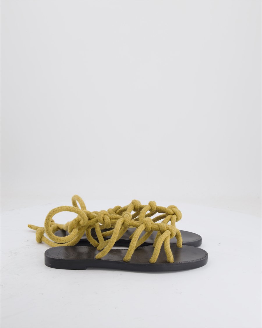 Mango Sandals Cloth Brown EU 38