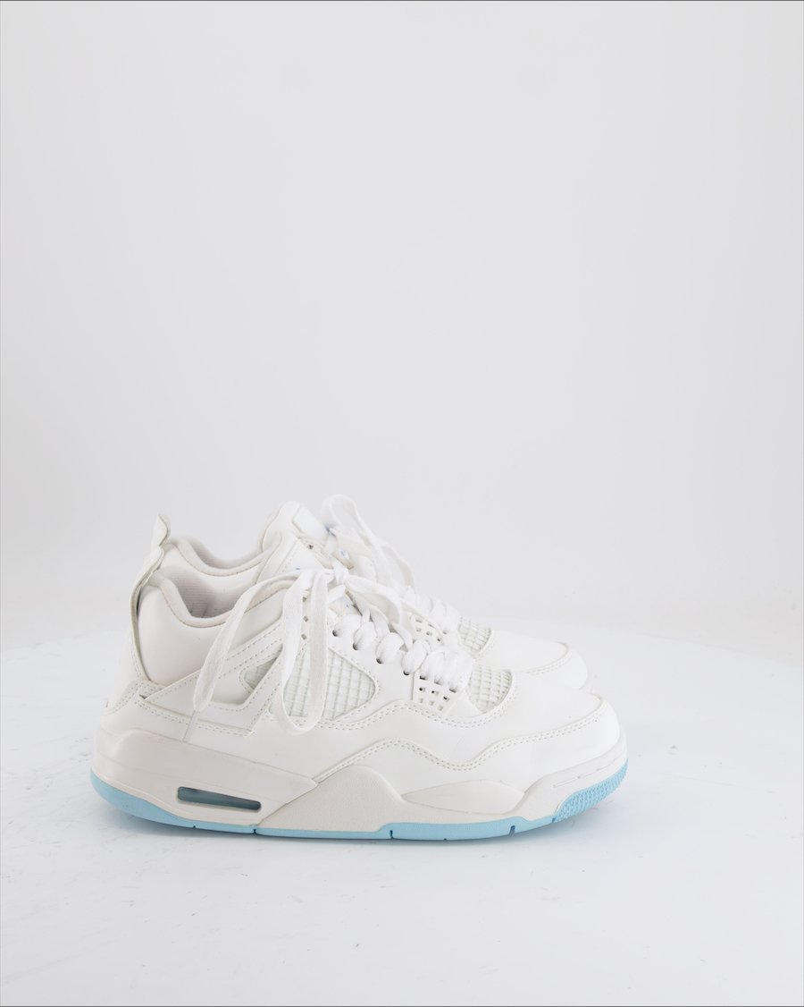 Jordan 4 Retro Trainers Leather White EU 39