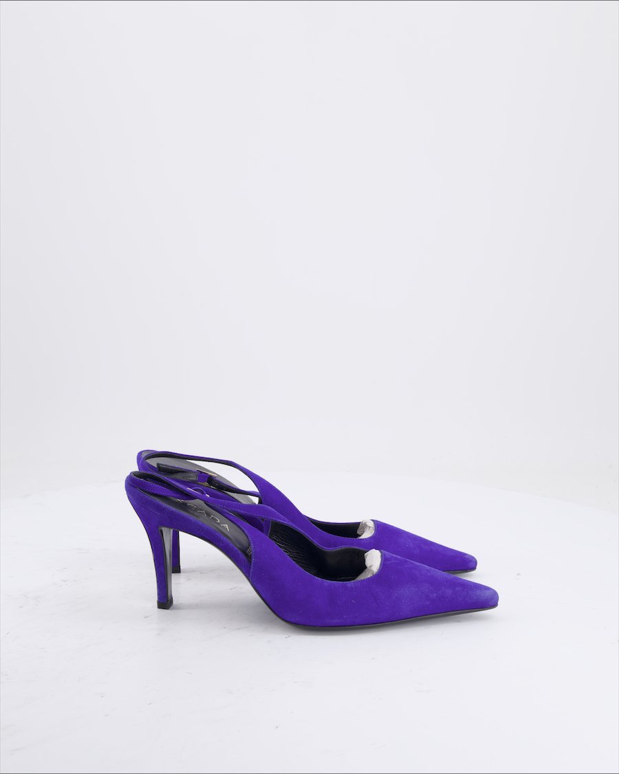 Escada Heels Suede Blue Eu 36