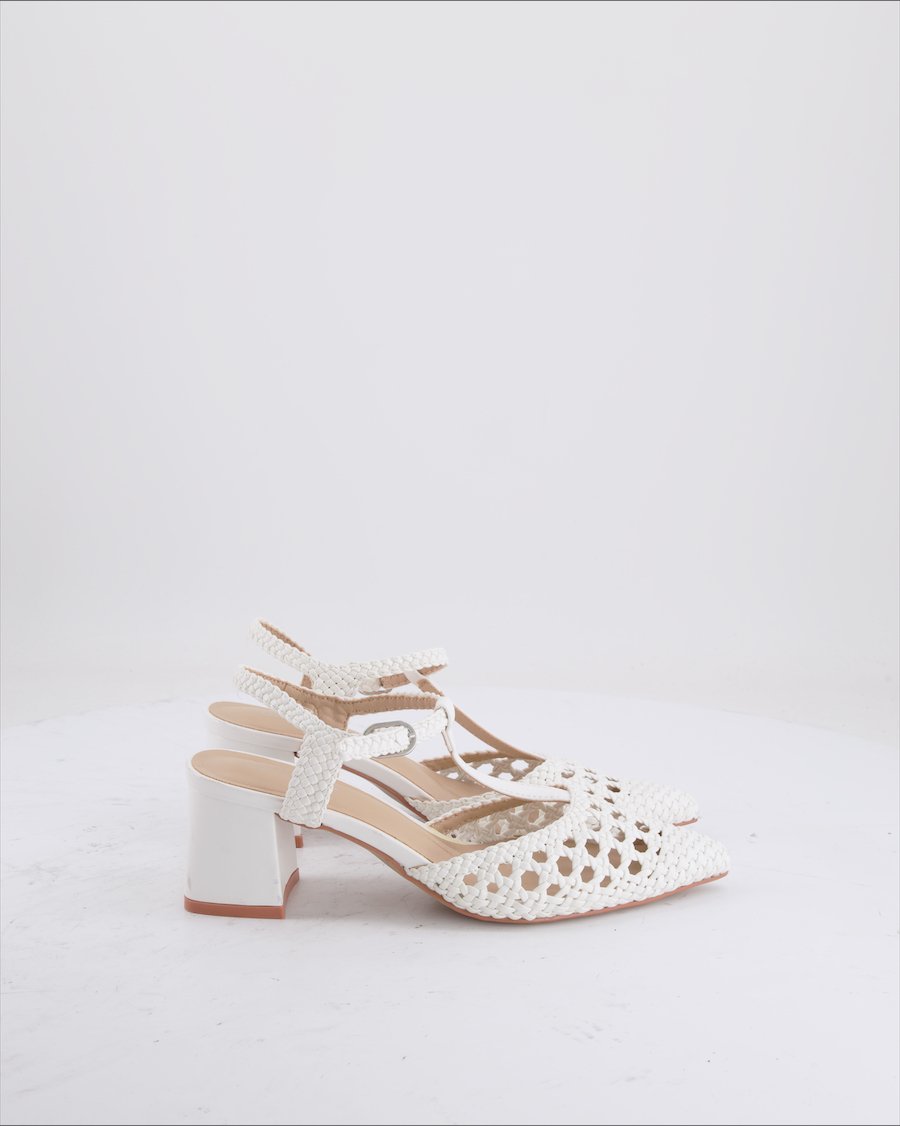 Catwalk Heels Leather White Eu 36