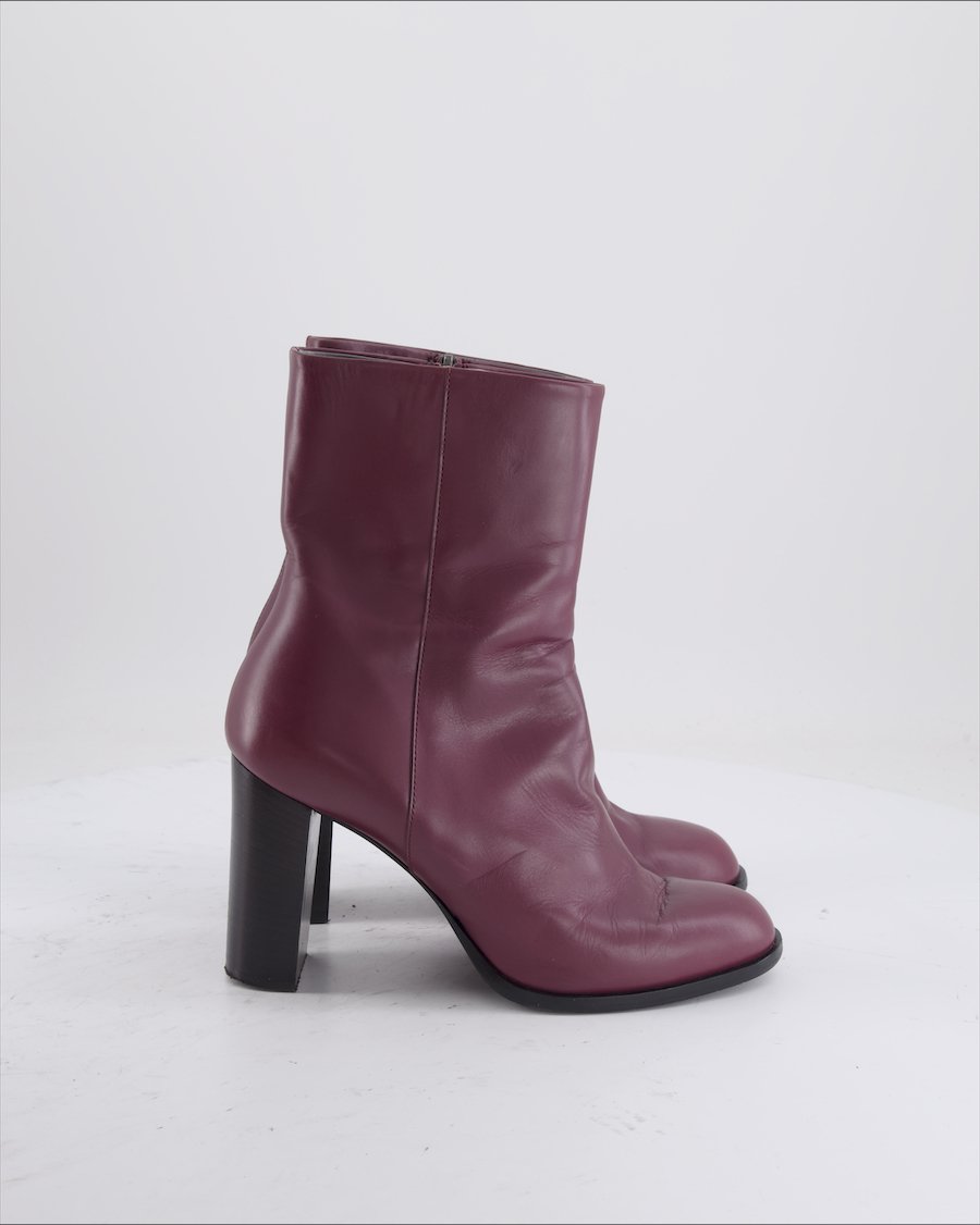 Navyboot Ankle Boots Leather Burgundy EU 39