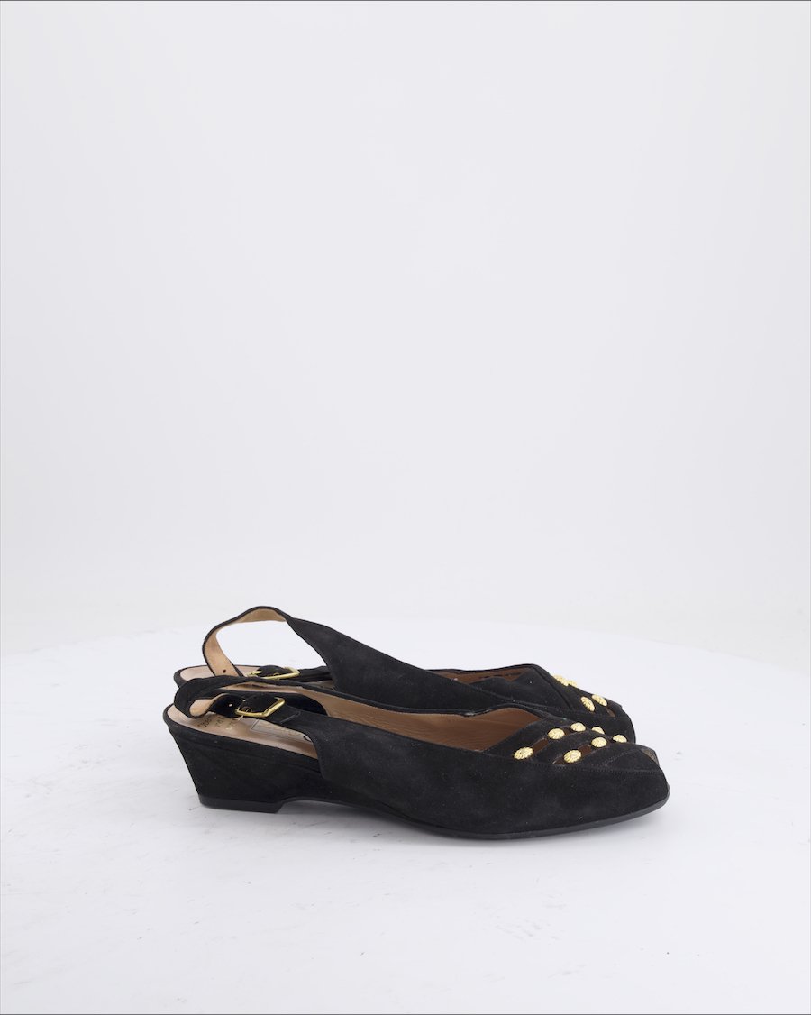Gabor Ballet Flats Suede Black Eu 39