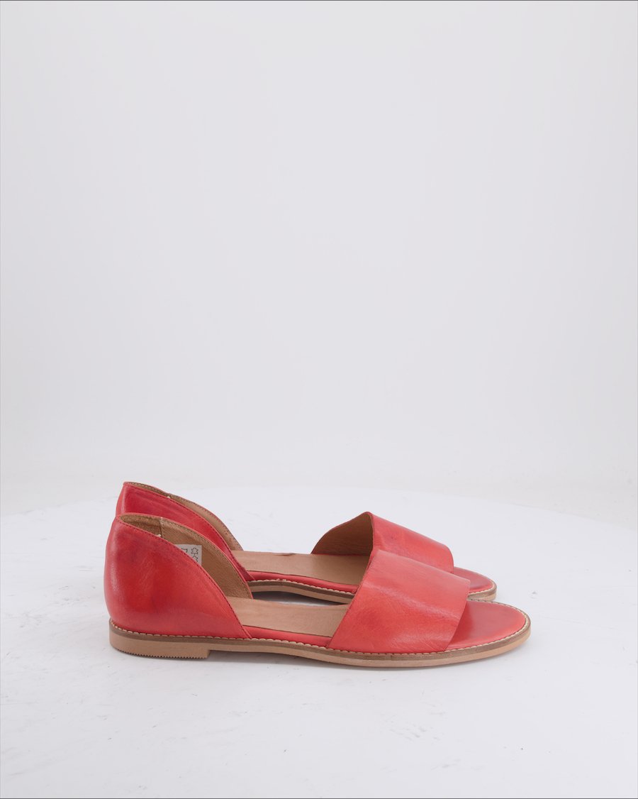 Roberto Santi Flats Leather Red Eu 40