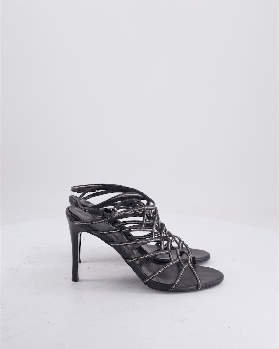 Navyboot Heels Leather Black Eu 39