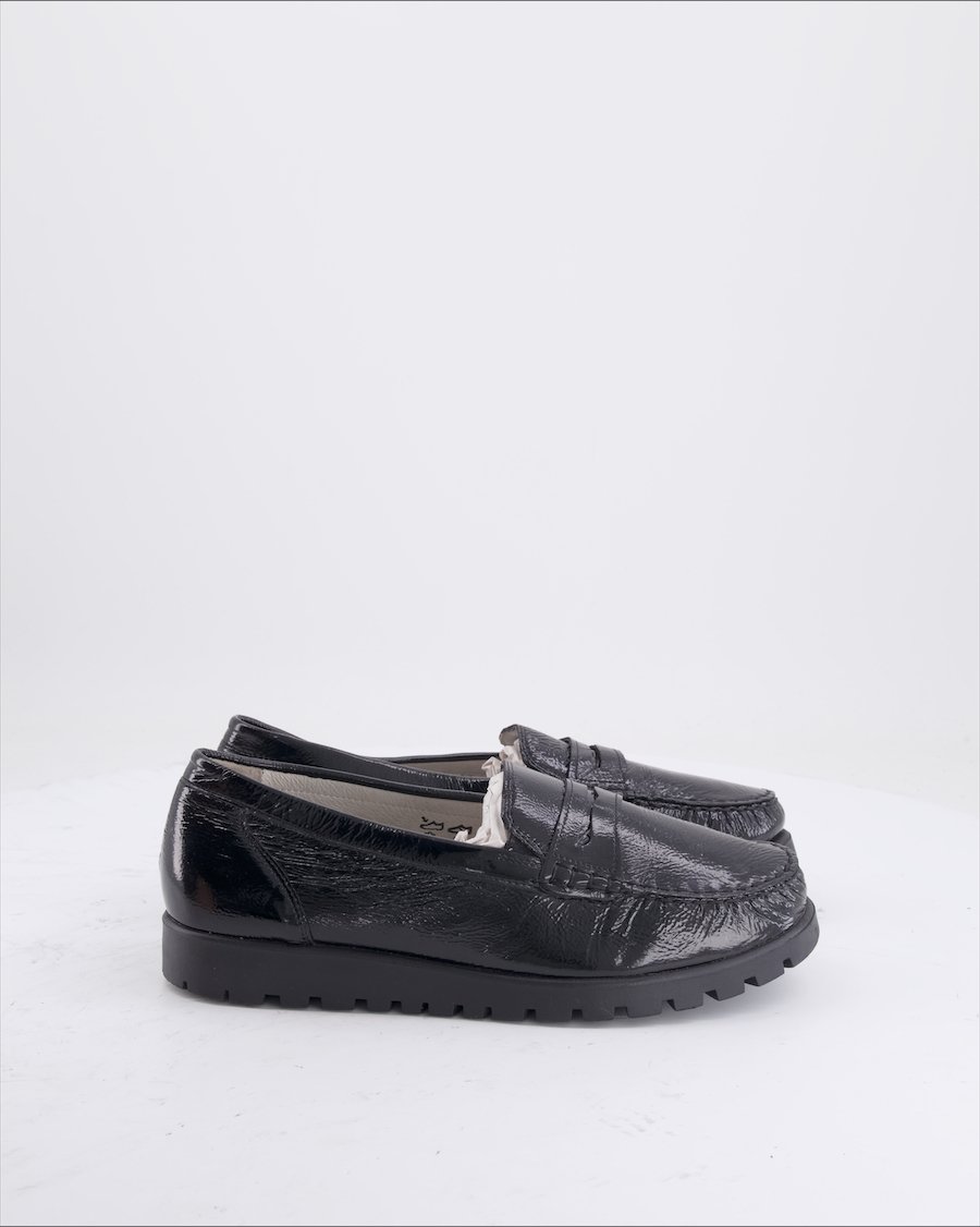 Waldlaufer Flats Leather Black Eu 40